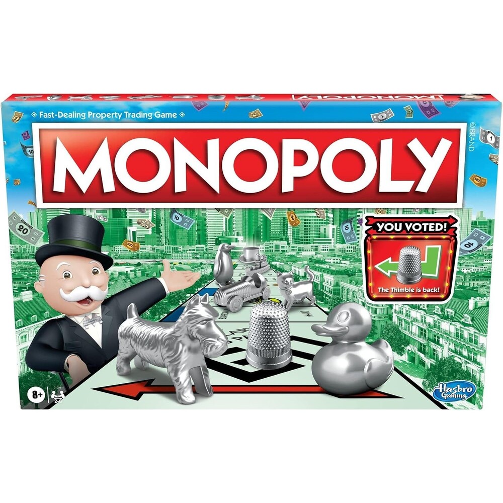 Monopoly Game, Token Vote Edition, Family Board Game 2-6 Player